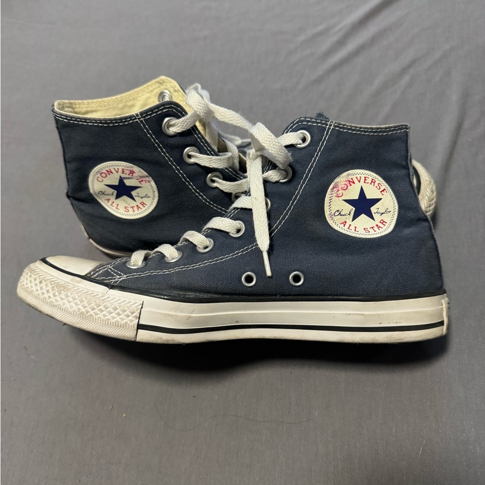 Converse High Top Sneakers - Navy and White